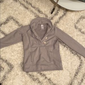 Women’s North Face partial button sweatshirt